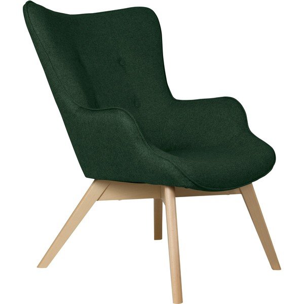 Tamsiai žalios spalvos krėslas Niko – Ropez