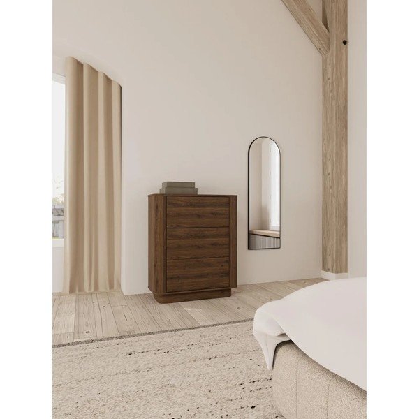 Tamsios natūralios spalvos šoninė spintelė iš ąžuolo 90x107x40 cm Atmore – Actona-image-1