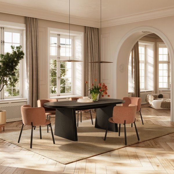 Valgomojo stalas iš uosio 100x200 cm Blair – MOME-image-1