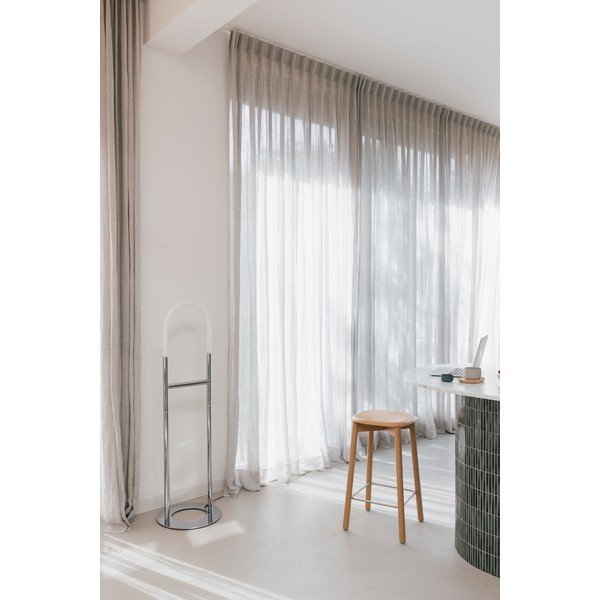 Sidabrinės spalvos pastatomas šviestuvas LED su pritemdymo funkcija (aukštis 135 cm) Arch – Zuiver-image-2