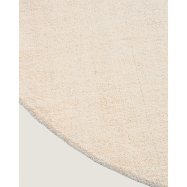 Kreminės spalvos apvalios formos kilimas ø 200 cm Empuries – Kave Home-image-3