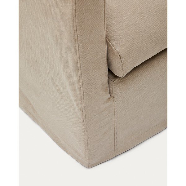 Baldų apmušalas smėlio spalvos 92 cm Nora – Kave Home-image-3