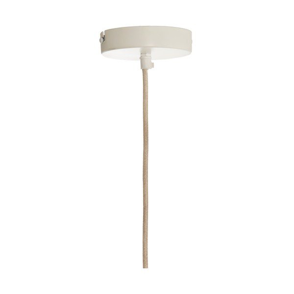 Kreminės spalvos kabantis šviestuvas su tekstiliniu gaubtu Zubedo – Light & Living-image-3