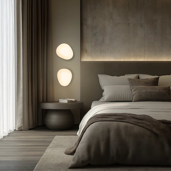 Baltos spalvos sieninė lempa Stones – Candellux Lighting-image-3