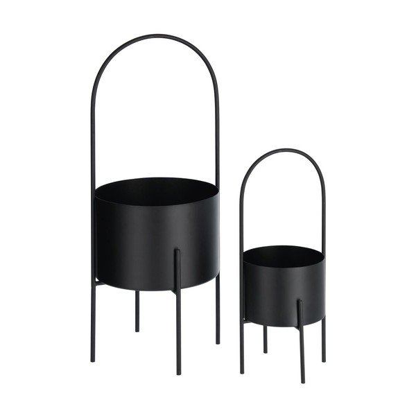 Iš metalo gėlių vazonų dangteliai 2 vnt. ø 25 cm Mash – Kave Home