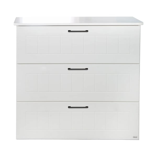 Žema vaikiška šoninė spintelė baltos spalvos 98x91 cm Sylt – Roba-image-2