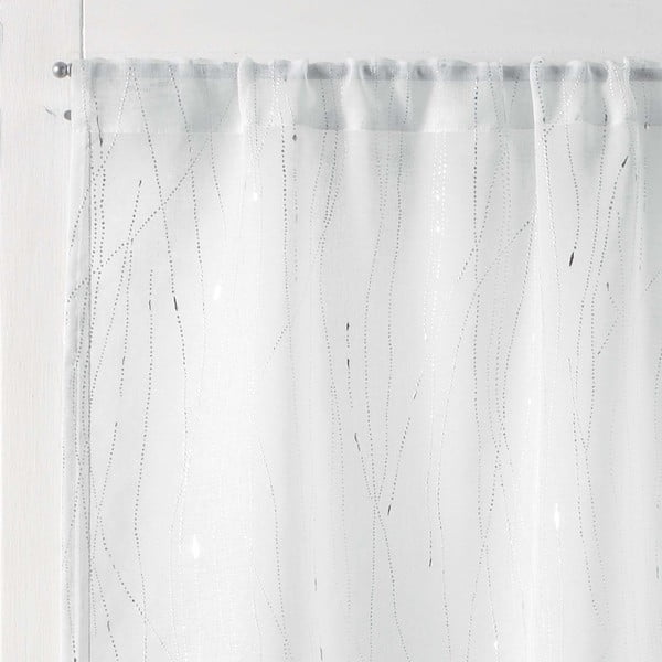 Permatomos užuolaidos baltos spalvos 2 vnt. 70x200 cm Filiane – douceur d'intérieur-image-1