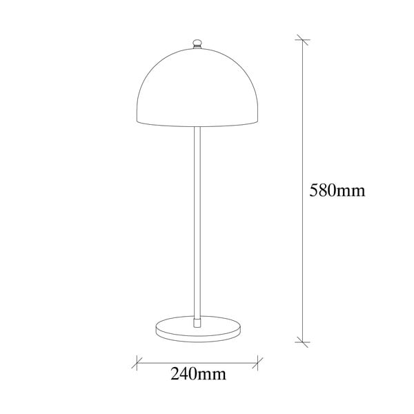 Stalinis šviestuvas auksinės spalvos (aukštis 58 cm) su metaliniu gaubtu Can – Opviq lights-image-4