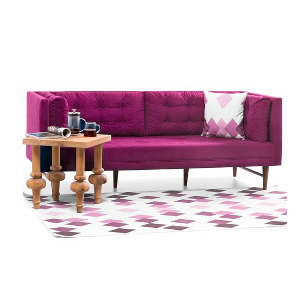 Rožinė trijų vietų sofa Balcab Home Eva-image-3