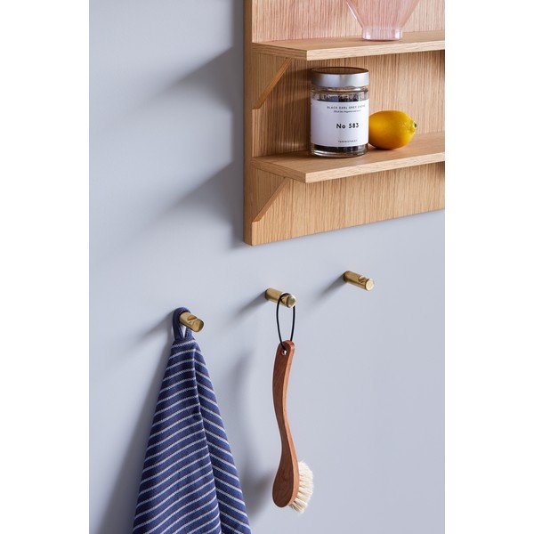 Ant sienos tvirtinamas metalinis kablys Dot - Hübsch-image-1