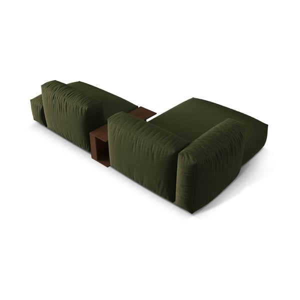 Modulinė kampinė sofa žalios spalvos (su kairiuoju kampu) Martina – Micadoni Home-image-4