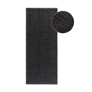 Kilimas iš džiuto juodos spalvos 80x200 cm Bouclé – Hanse Home
