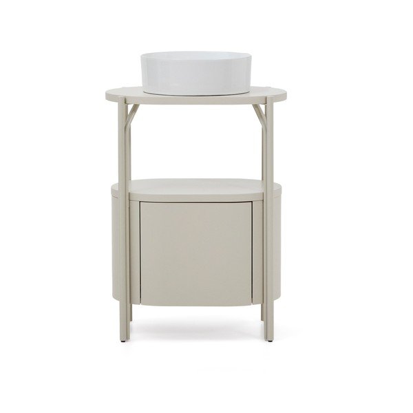 Baltos spalvos spintelė po kriaukle 60x81 cm Arely – Kave Home-image-3