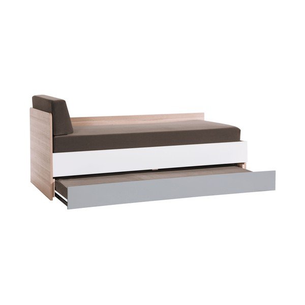 Viengulė lova su baltomis ir pilkomis detalėmis "Vox Evolve", 90 x 200 cm-image-2