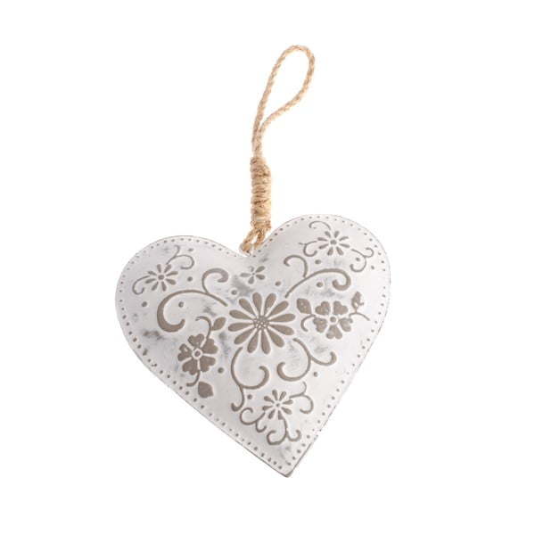 Pakabinama metalinė širdies formos dekoracija Dakls Gėlės