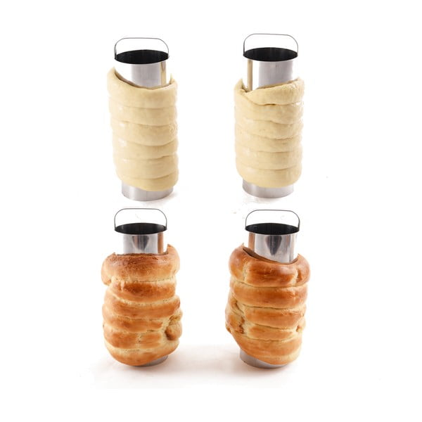 Iš nerūdijančio plieno skirta trdelnik kepimo formos 2 vnt. ø 6 cm – Orion-image-3