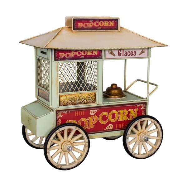 Metalinė maža dekoracija Popcorn Cart - Antic Line