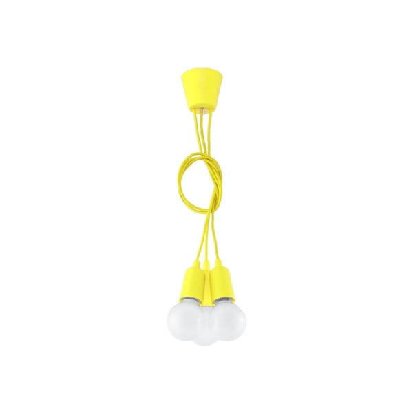 Kabantis šviestuvas geltonos spalvos ø 15 cm Rene – Nice Lamps
