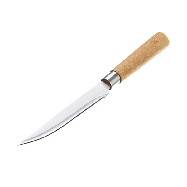 "Unimasa" nerūdijančio plieno ir bambuko pjaustymo peilis "Unisama", 24,5 cm ilgio