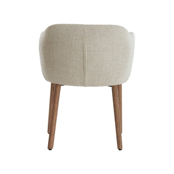 Smėlio spalvos iš audinio valgomojo kėdžių komplektas su porankiais 2 vnt. Blaine – Light & Living-image-4