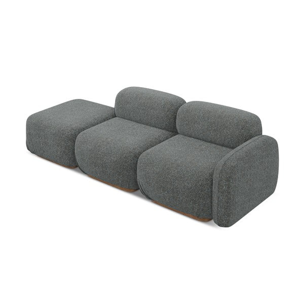 Pilkos spalvos modulinis gultas (su dešiniuoju kampu) Ailani – Makamii-image-4