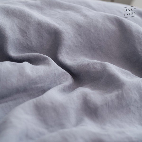 Iš kanapių pluošto dvigulis/itin ilgas antklodės užvalkalas pilkos spalvos 200x220 cm – Linen Tales-image-1