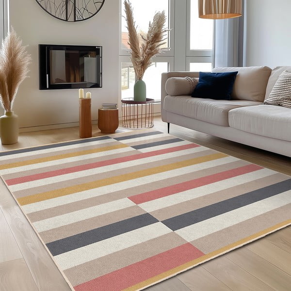 Skalbiamas kilimas 160x230 cm Rosy Bandas – Mila Home-image-3