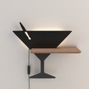 Sieninė lempa juodos spalvos LED Piccolo – Candellux Lighting
