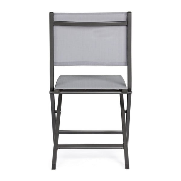Pilkos spalvos metalinė sodo kėdė Elin   – Bizzotto-image-4