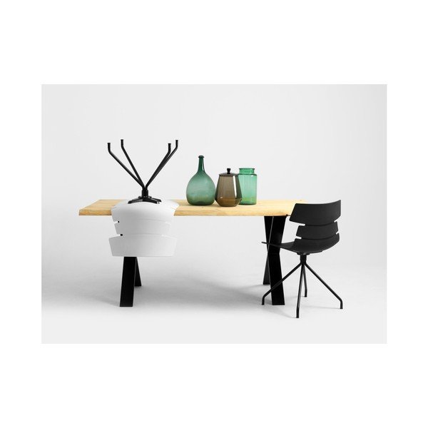 Valgomojo stalas su ąžuoliniu stalviršiu "Custom Form Cross", 180 x 90 cm-image-3