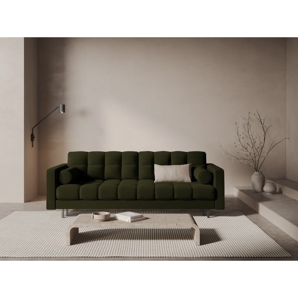 Žalios spalvos sulankstoma/su sandėliavimo vieta sofa 222 cm Bali – Cosmopolitan Design-image-1