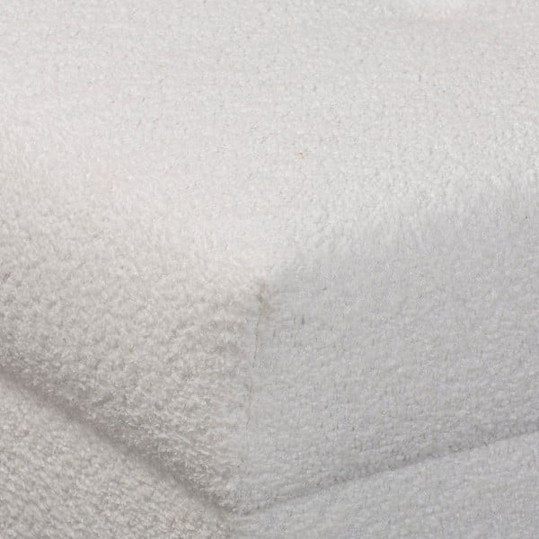 Pufas baltos spalvos iš boucle Ariella – Ropez-image-1