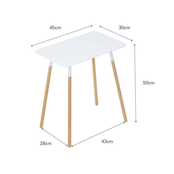 Iš metalo šoninis stalas 30x45 cm Plain – YAMAZAKI-image-3