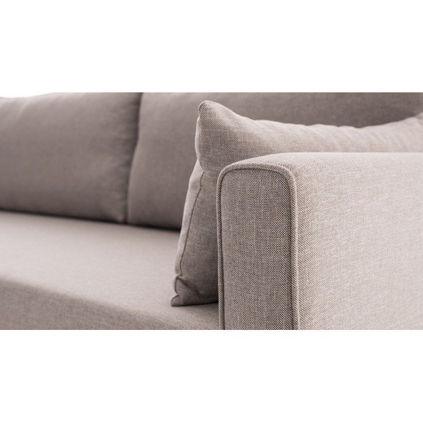 Kampinė sofa smėlio spalvos (su kairiuoju kampu) Bella – Artie-image-4