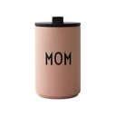 Termo puodelis rožinės spalvos/smėlio spalvos 350 ml Mom – Design Letters