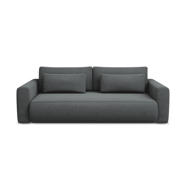 Tamsiai pilkos spalvos sulankstoma/su sandėliavimo vieta sofa 238 cm Kapua – Makamii