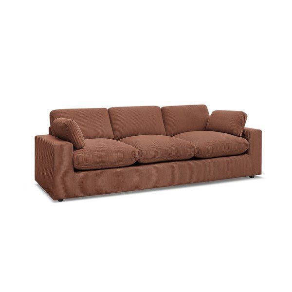 Oranžinės spalvos sofa iš kordinio velveto 250 cm Belair – Bobochic Paris-image-2