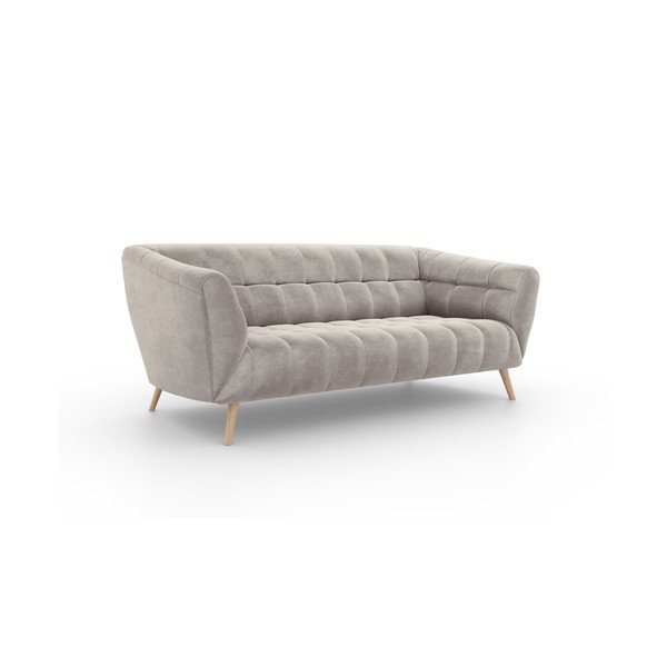 Smėlio spalvos aksominė sofa Interieurs 86 Étoile, 210 cm-image-2