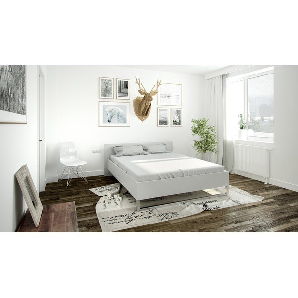 Balta dvigulė lova Tvilum Style, 160 x 200 cm-image-1