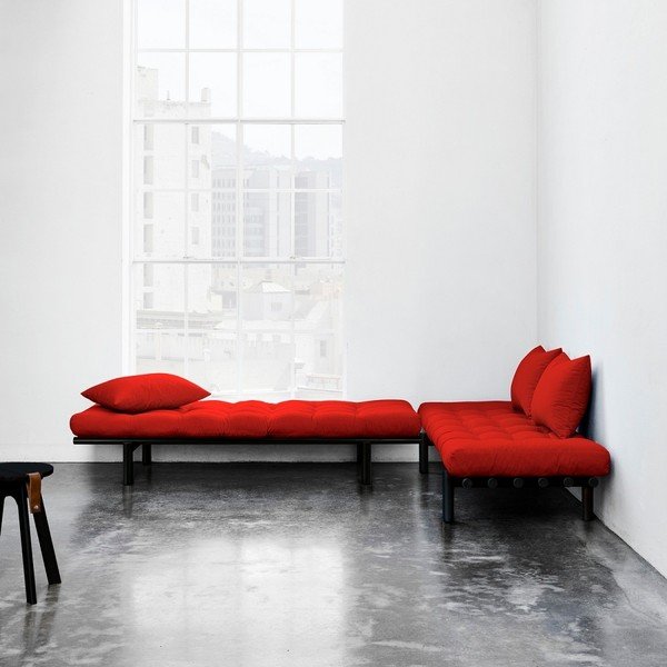Sofa "Karup Pace" juoda/raudona-image-1
