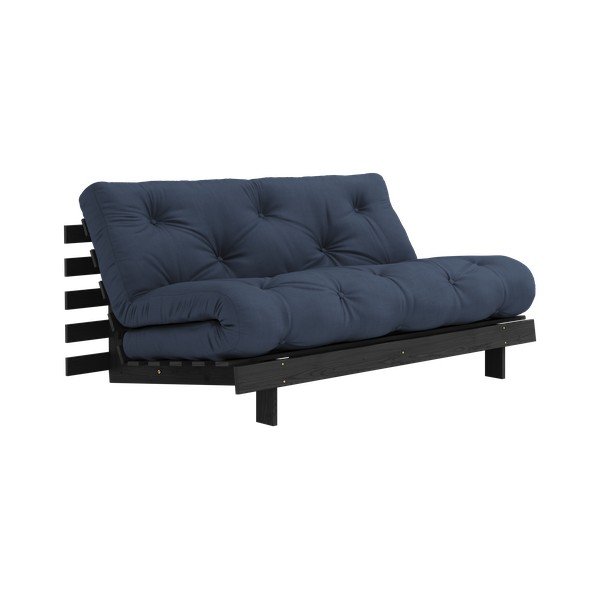Sulankstoma sofa tamsiai mėlynos spalvos 160 cm Roots Black Night – Karup Design