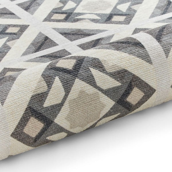 Skalbiamas pilkos spalvos kilimas 61x170 cm Victoria Beige – Think Rugs-image-2