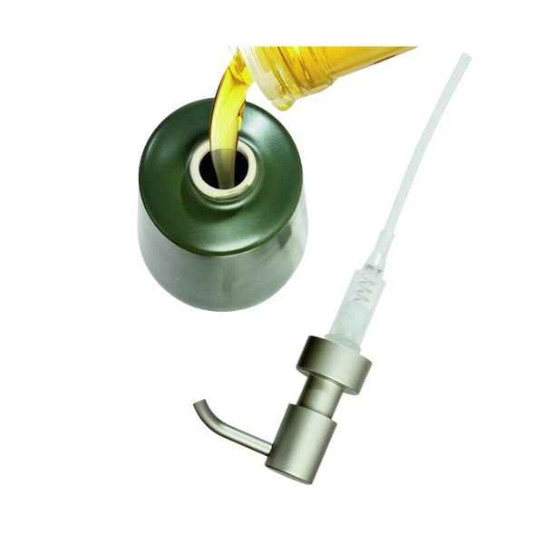 Žalias keraminis muilo dozatorius iDesign Eco Vanity-image-3