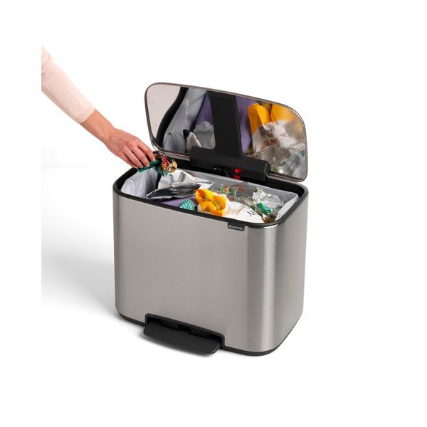 "Brabantia" nerūdijančio plieno šiukšliadėžė, 36 l-image-2