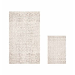 Smėlio spalvos vonios kambario kilimėliai, 2 vnt., 100x60 cm - Minimalist Home World