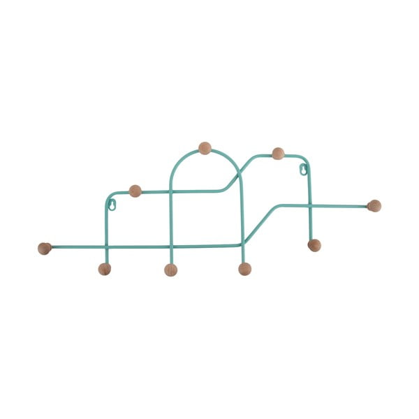 Turkio spalvos iš metalo sieninė lentyna 71 cm Maze – PT LIVING
