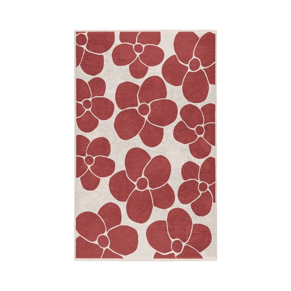 Skalbiamas raudonos spalvos kilimas 120x180 cm Red Meadow – Mila Home