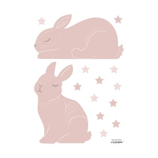 Lipdukų lapas 30x42 cm Vintage Rabbit – Lilipinso