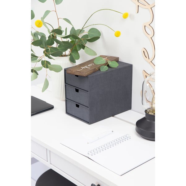 Iš kartono biuro organizatorius į stalčių Ingrid Canvas Paper Laminate – Bigso-image-4