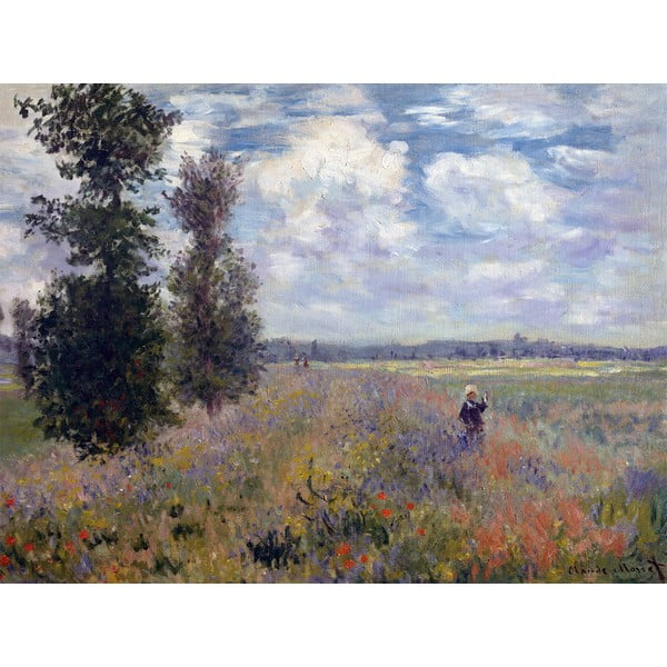 Claude Monet reprodukcija Poppy Fields, 40 x 30 cm